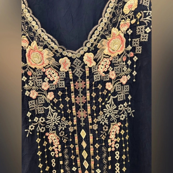 Johnny Was Rubina Tunic in Navy S - Picture 5 of 6